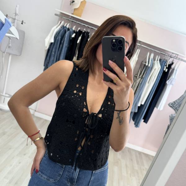 CHALECO CROCHET LAZADA